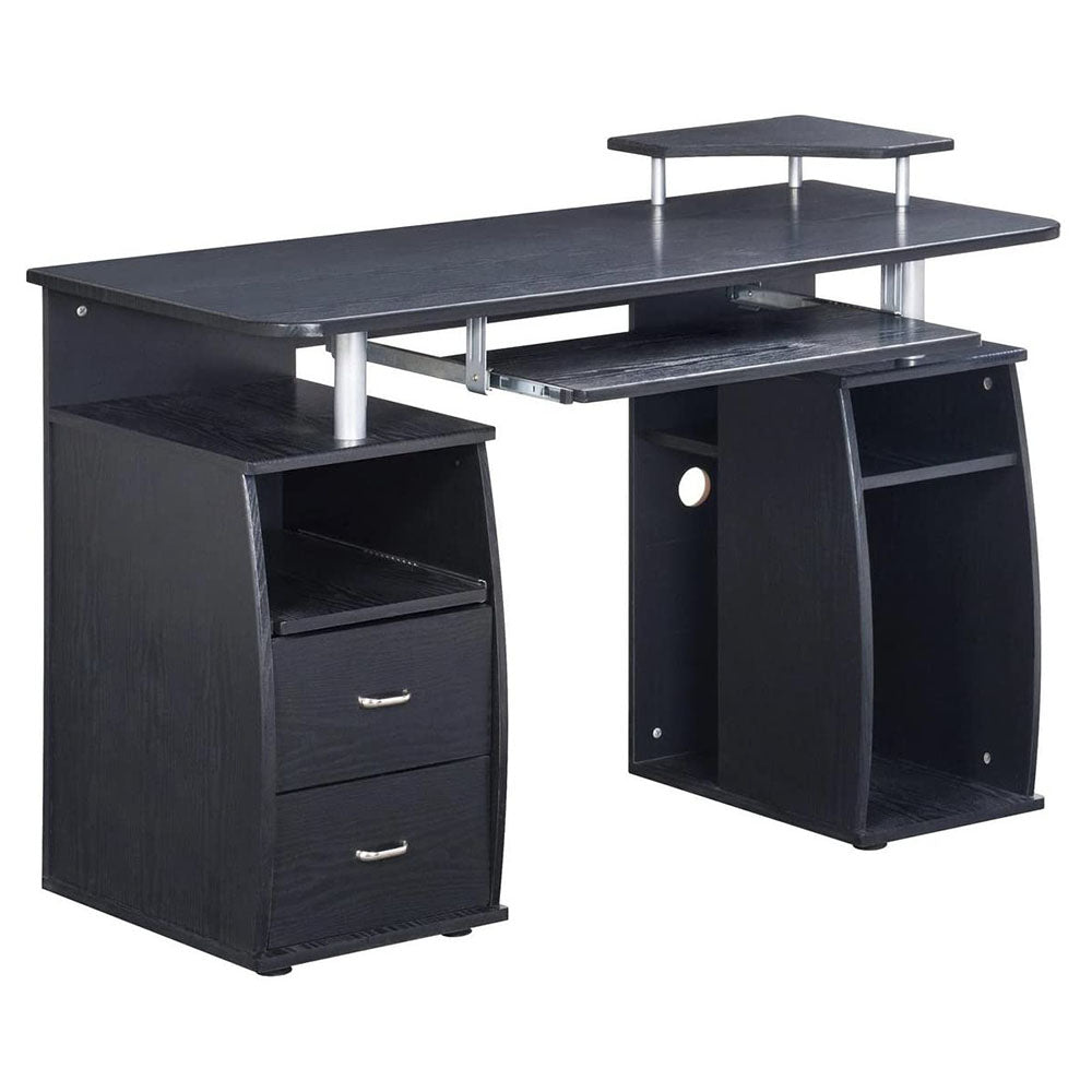 Techni Mobili Modern Office Desk and Complete Computer Workstation, Espresso - VMInnovations