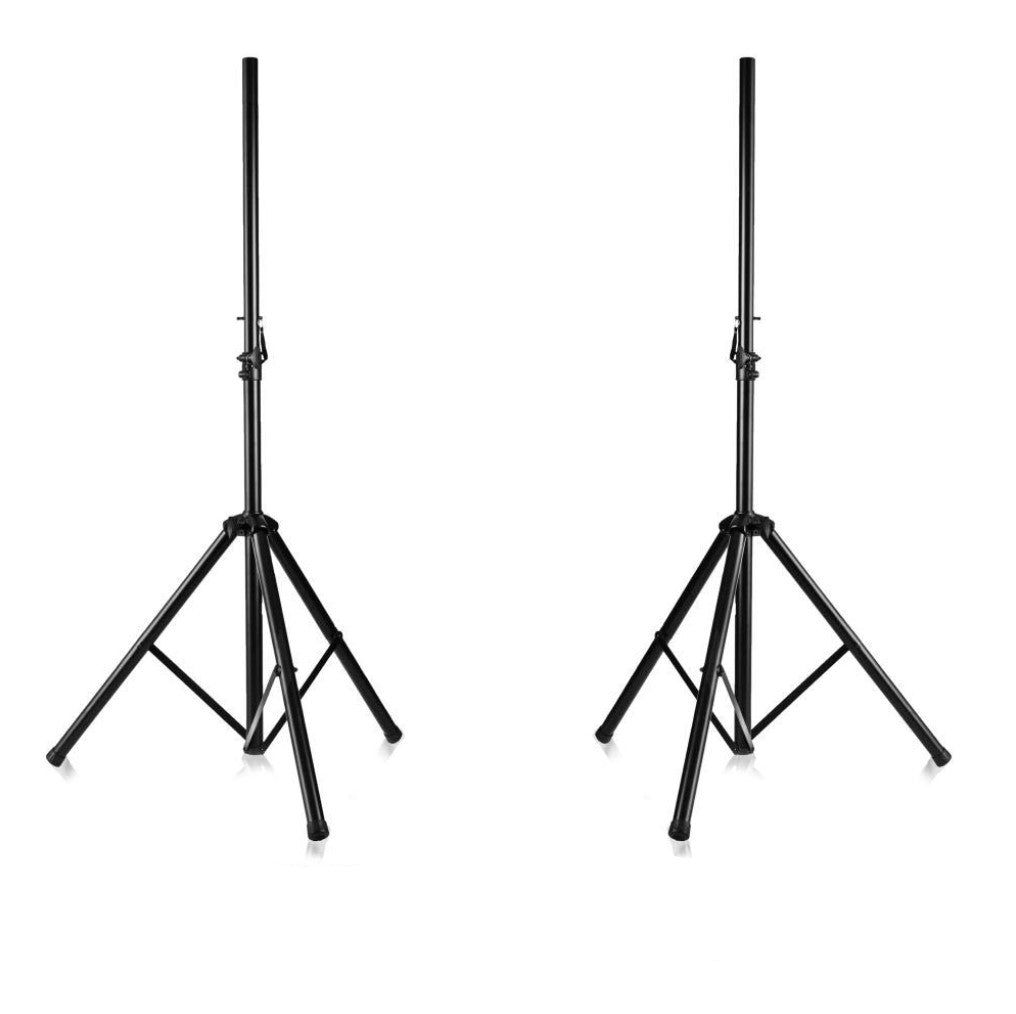 Pyle PSTK107 Dual Speaker Tripod Stand Adjustable Mount Holders Pair (2 Pack) - VMInnovations