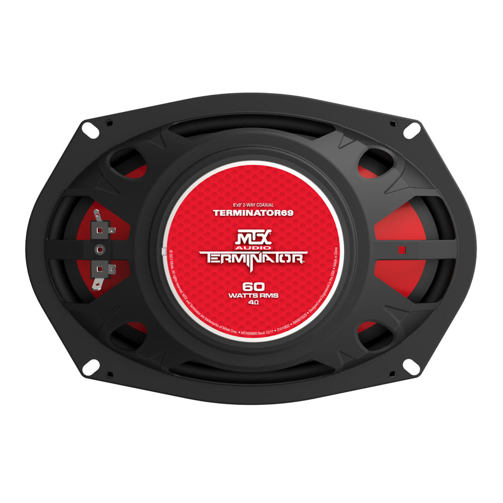MTX Terminator69 60 Watt RMS 2 Way Polypropylene Coaxial Car Speakers, Pair - VMInnovations