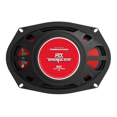 MTX Terminator69 60 Watt RMS 2 Way Polypropylene Coaxial Speakers Pair (2 Pack)