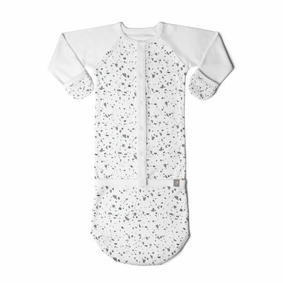 Goumikids Baby Sleeper Gown Organic Bamboo Sleepsack Pajamas, 3-6M Terrazzo - VMInnovations