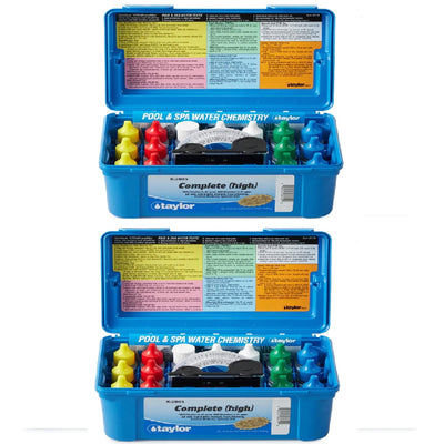 Taylor Swimming Pool Chlorine Bromine Alkalinity Hardness pH DP Test Kit (2) - VMInnovations