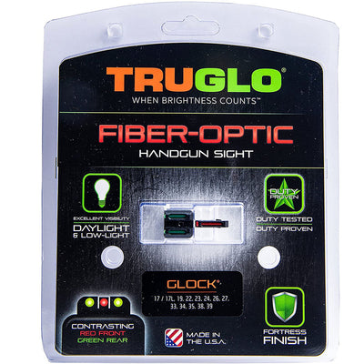 TruGlo Fiber Optic Glock Pistol Sight, Glock 17 & Glock 17L (Open Box)