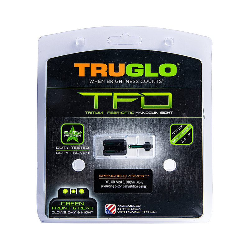 TruGlo TFO Handgun Pistol Sight Accessories, Fits Springfield XD, XDM, & XDS