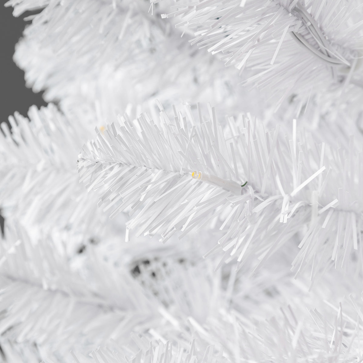 Home Heritage Oxford 5' Artificial Prelit Christmas Tree 200 Clear LEDs, White