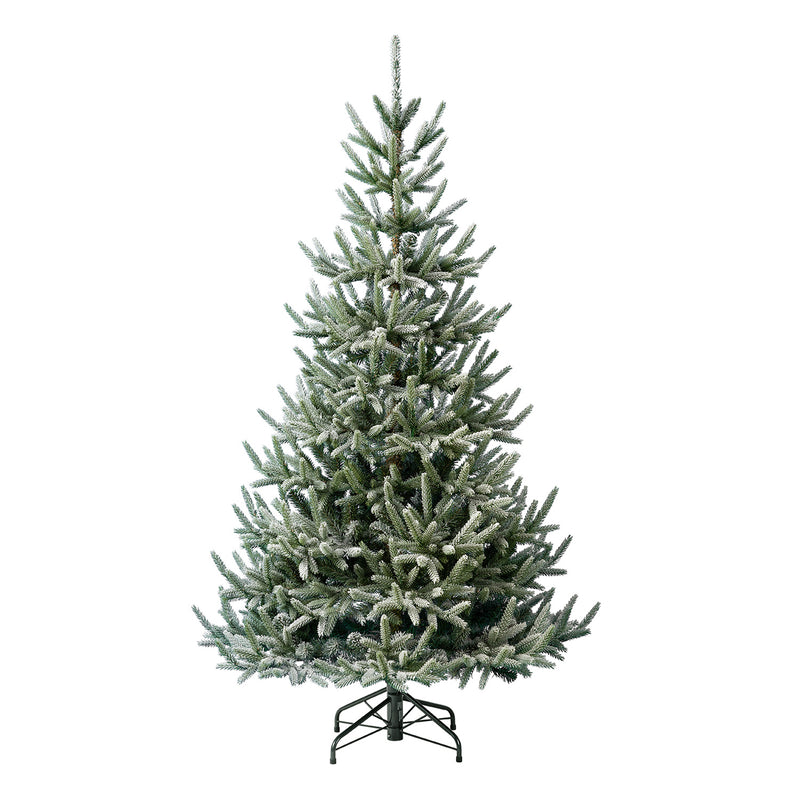 Home Heritage 6-Foot Pre Lit Snowy Abies Pine Christmas Tree (Open Box)