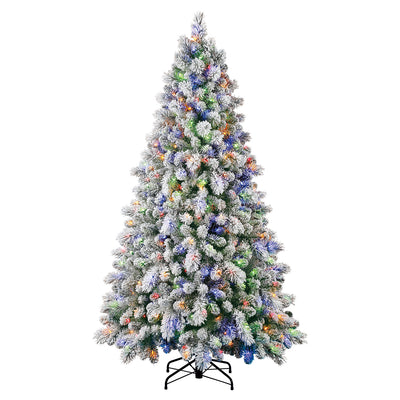 Home Heritage Cascade 7' Pine White Artificial Prelit Christmas Tree (Used) - VMInnovations