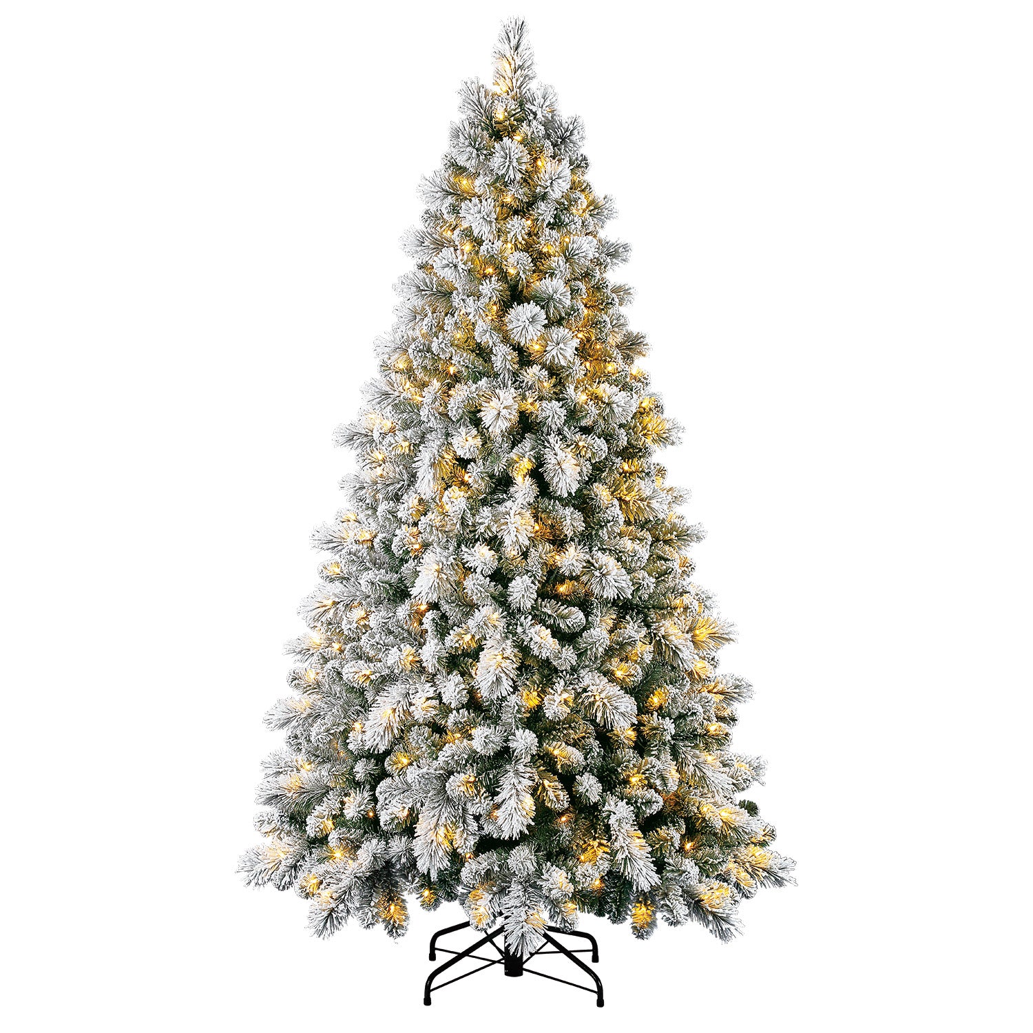 Home Heritage Cascade 7' Pine White Artificial Prelit Christmas Tree (Used) - VMInnovations