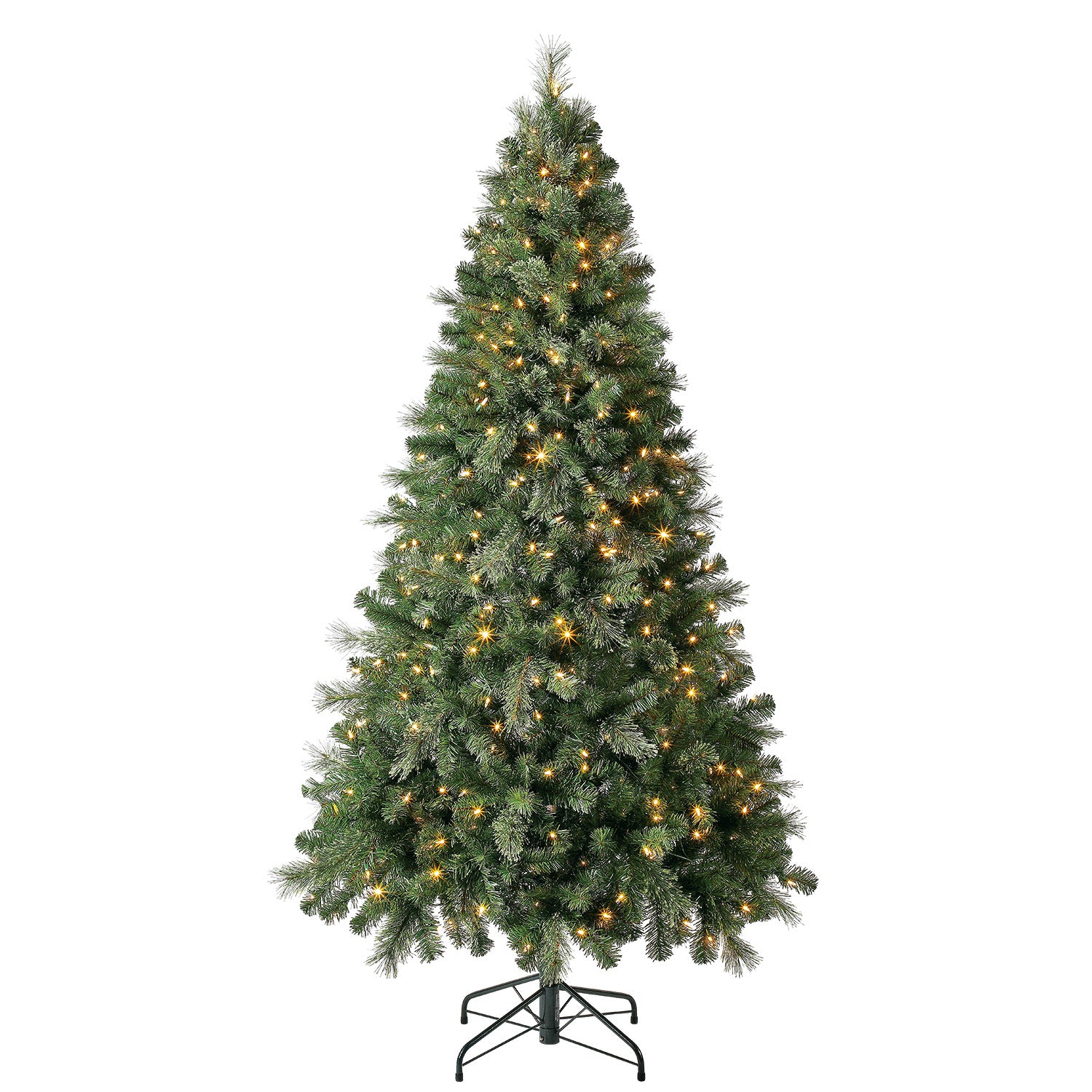Home Heritage 7' Cascade Cashmere Quick Set Christmas Tree & Lights (Used) - VMInnovations