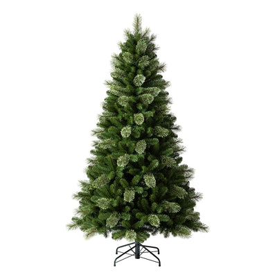 Home Heritage 7 Foot Unlit Artificial Christmas Tree Soft Cashmere Pine, Green