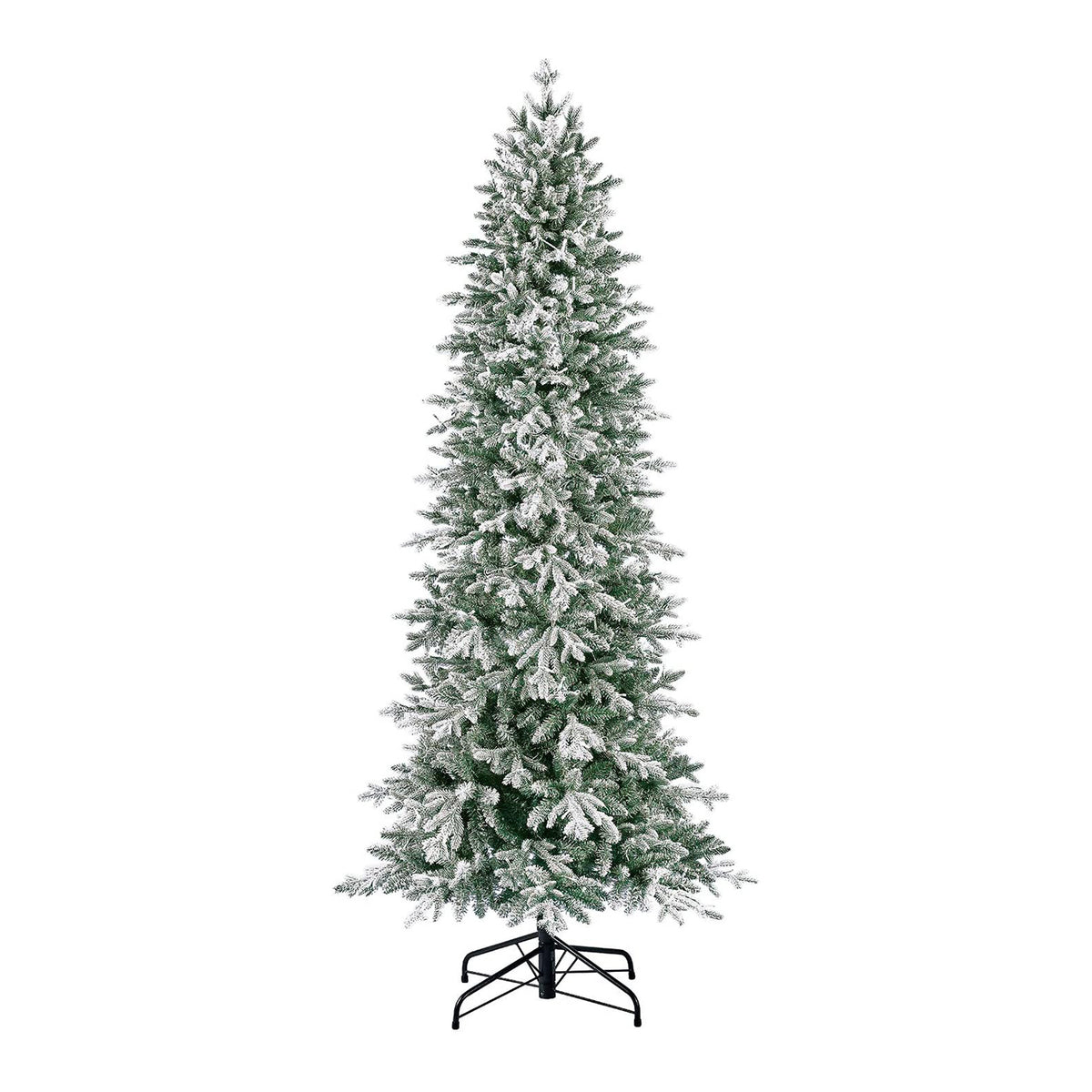 Evergreen Classics 7 Foot Pre-Lit Flocked Natural Pine Artificial Christmas Tree (Refurbished)