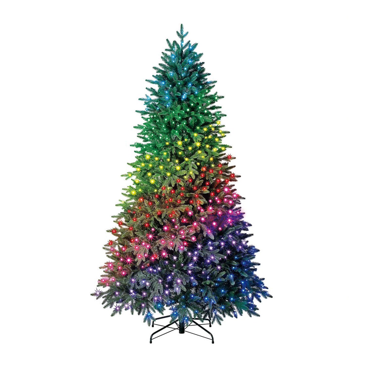 Home Heritage 7.5 Foot Quick Set Spruce Prelit Tree w/ Twinkly Lights (Used)