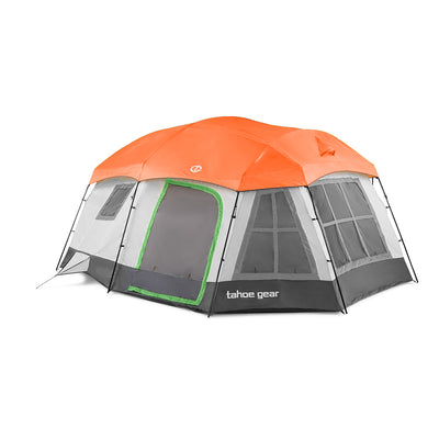 Tahoe Gear Ozark 16 Person 3 Season Family Cabin Tent, Beige (Refurbished)