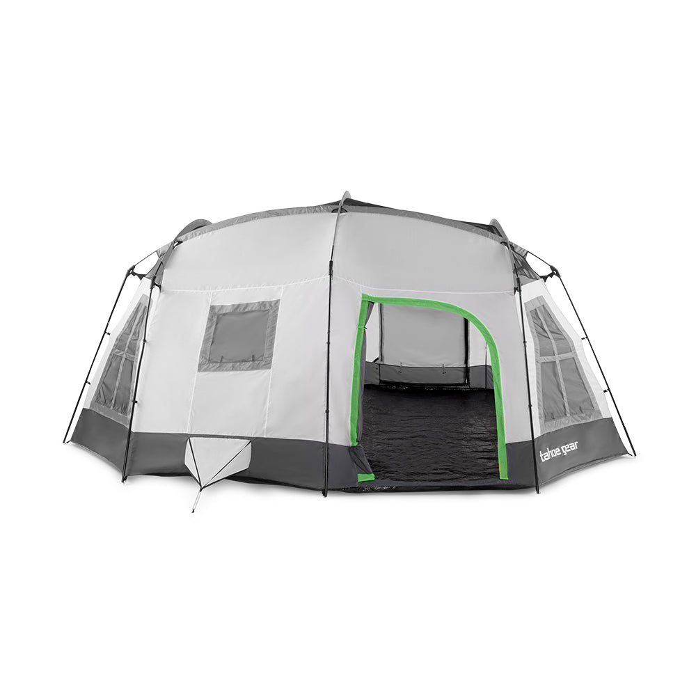 Tahoe Gear Ozark 16 Person 3 Season Family Cabin Tent, Beige (Refurbished)