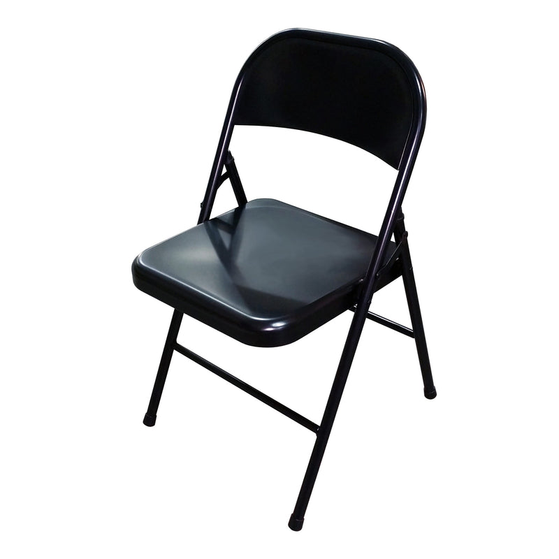 Plastic Development Group Commercial Party Steel Folding Chair, Black (Used)