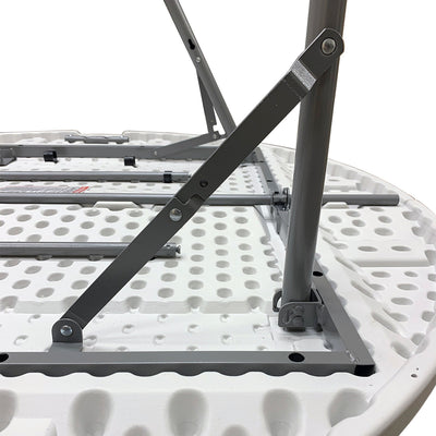 Plastic Development Group 4' Folding Banquet Table & 4 Outdoor Folding Chairs - VMInnovations