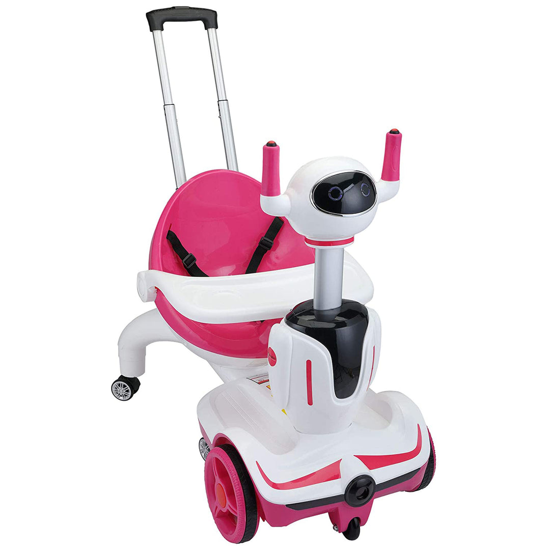 TOBBI 3 in 1 Kids Electric Ride On Toy, Rose Red (Open Box)