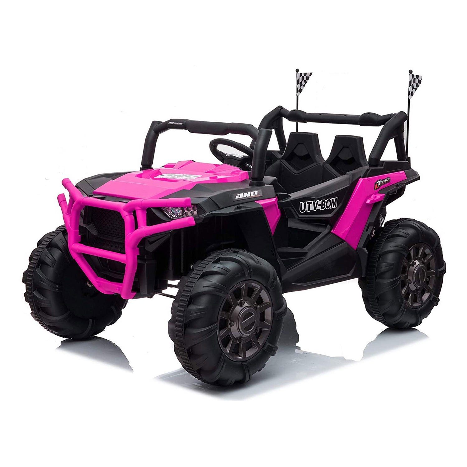 TOBBI 12V Kids Electric Battery Powered Ride On 3 Speed Toy SUV Car, Pink (Used) - VMInnovations