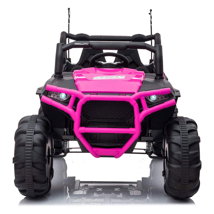 TOBBI 12V Kids Electric Battery Powered Ride On 3 Speed Toy SUV Car, Pink - VMInnovations