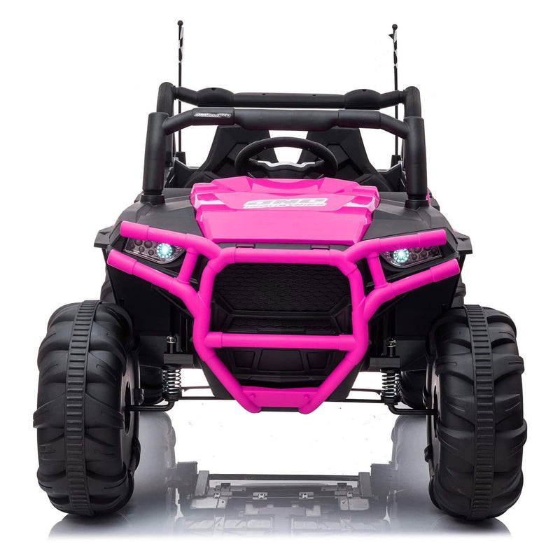 TOBBI 12V Kids Electric Battery Powered Ride On Toy SUV Car, Pink (Open Box)