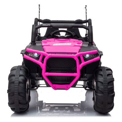 TOBBI 12V Kids Electric Battery Powered Ride On 3 Speed Toy SUV Car, Pink - VMInnovations