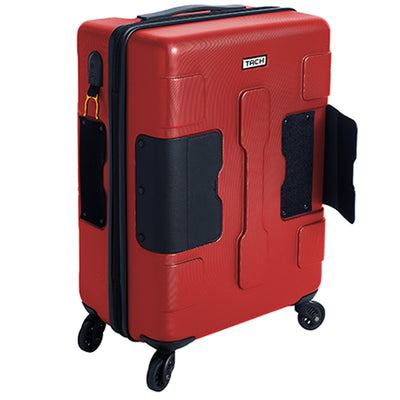TACH V3 Connectable Hard Shell Carry On Travel Suitcase Luggage, Red (Open Box)