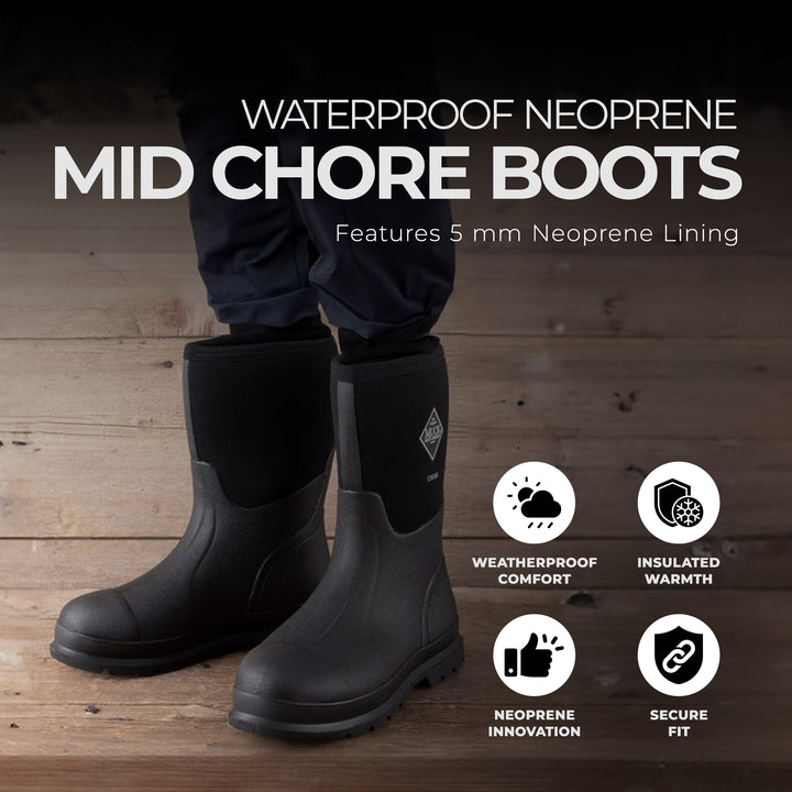 The Original Muck Boot Men's Size 10 Waterproof Neoprene Chore Boots (Open Box)