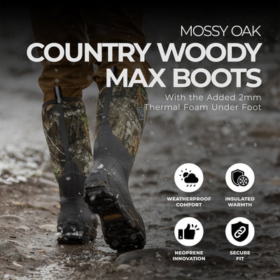 The Original Muck Boot Company Men's Size 9 Mossy Oak Woody Max Boots (Open Box) - VMInnovations