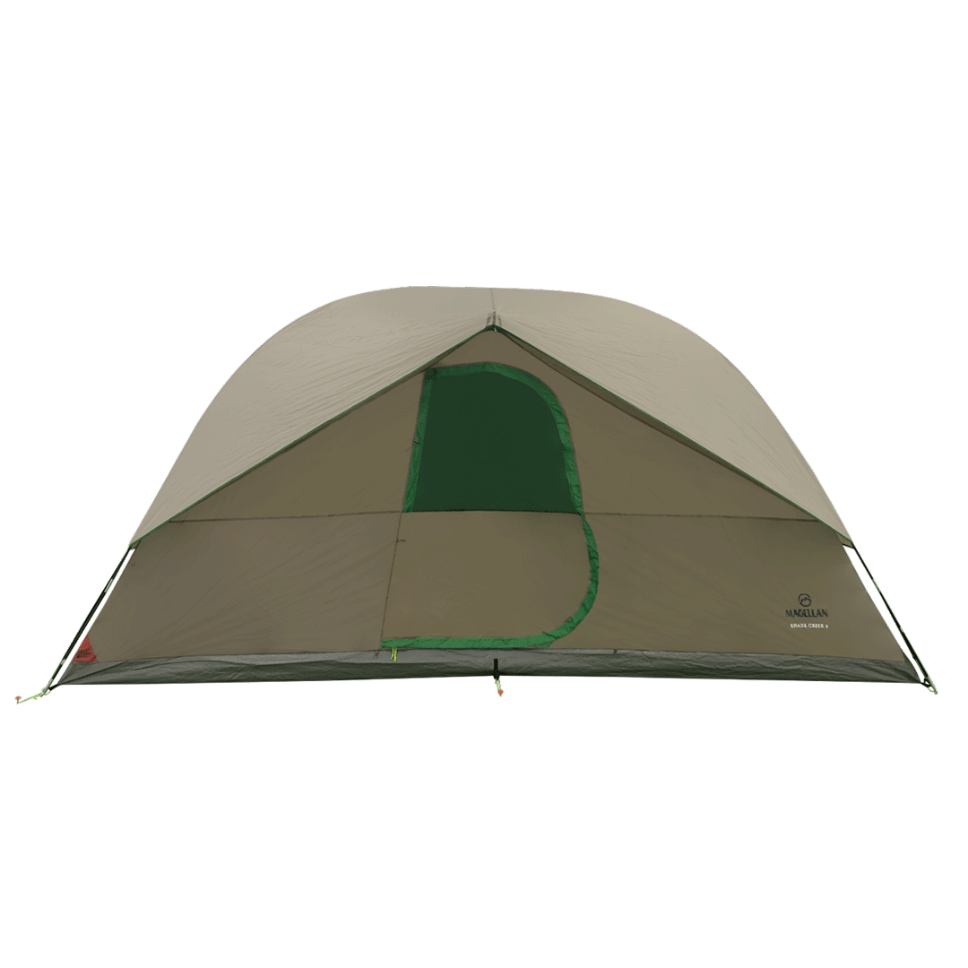 Magellan Outdoors Shade Creek Waterproof 8 Person Outdoor Camping Tent, Green