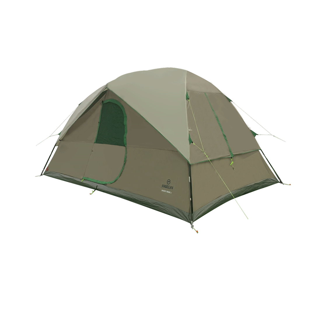 Magellan Shade Creek Waterproof 8 Person Outdoor Camping Tent, Green (Open Box) - VMInnovations