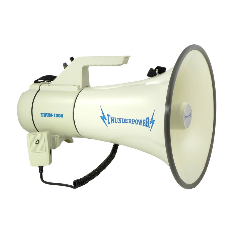 ThunderPower 45W 2000 Yard PA Bullhorn Megaphone Speaker with Siren (Open Box)