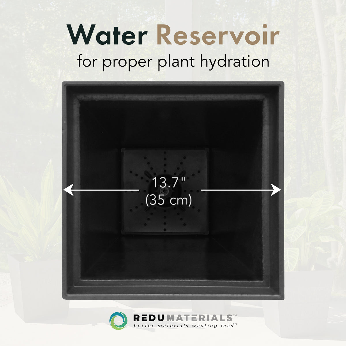 Tierra Verde 2pk Self Watering Planter, Symphony, 15"W x 28"H (Used)