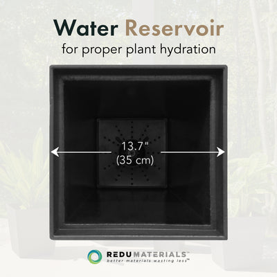 Tierra Verde 2pk Self Watering Planter, Symphony, 15"W x 28"H (Used) - VMInnovations