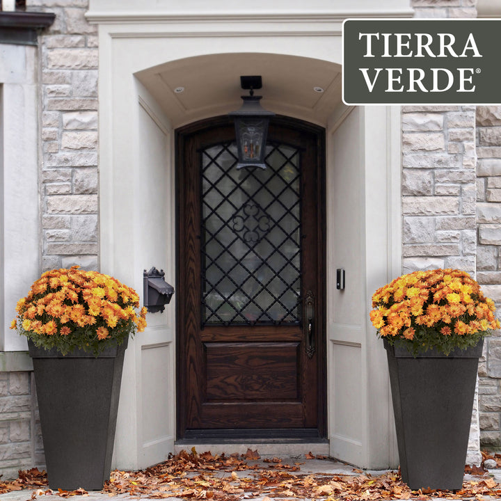 Tierra Verde 2pk Self Watering Planter, Symphony, 15"W x 28"H (Used)