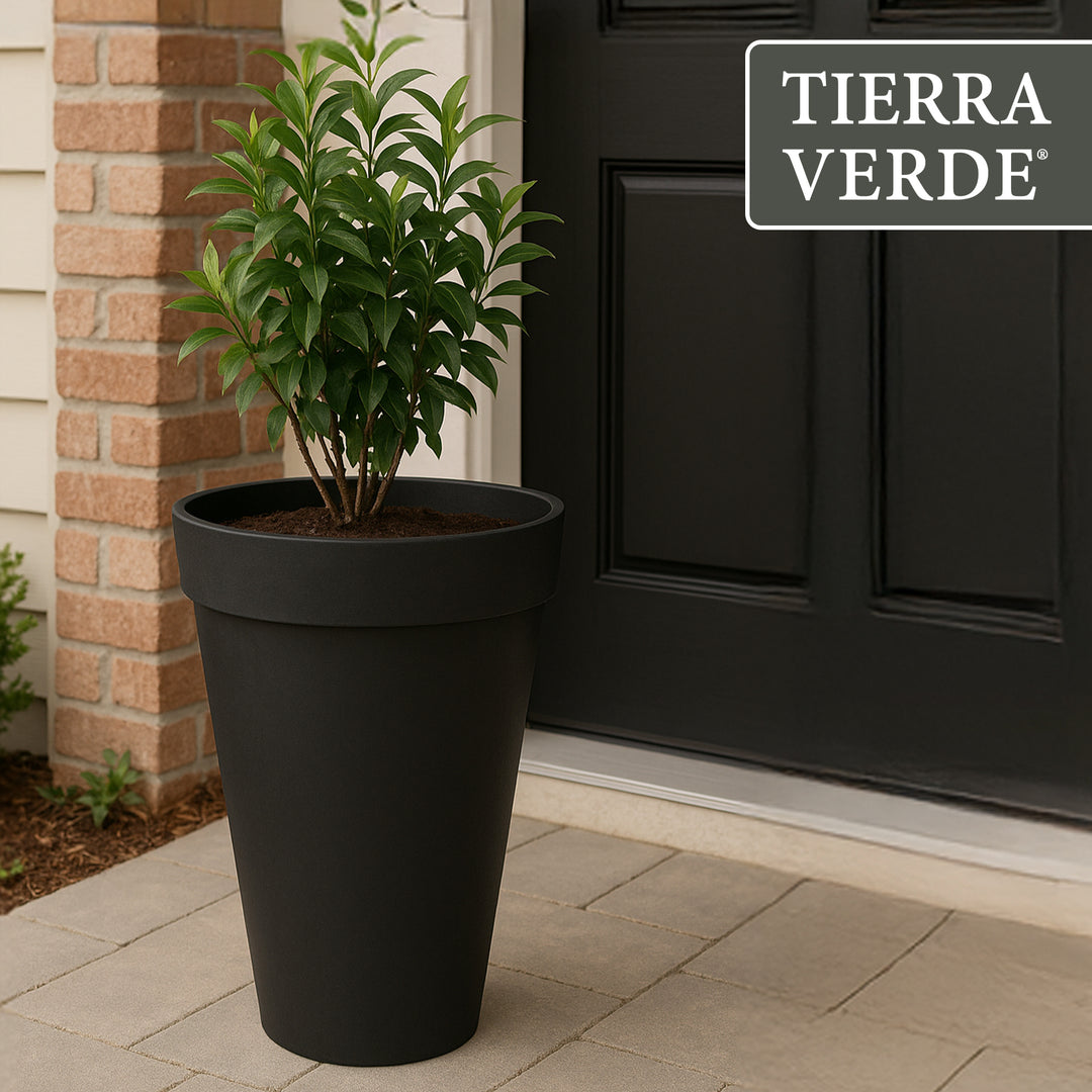 Tierra Verde Aria Indoor Outdoor Self Watering Planter, 12.5"W x 20"H (Open Box)