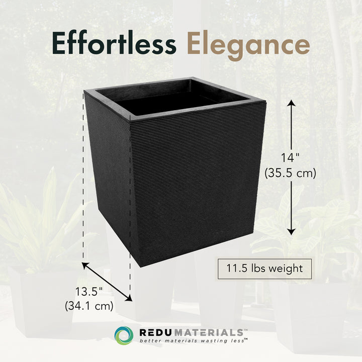 Tierra Verde Citadel Horizon Self Watering Planter, 13.5"W x 14"H (Open Box)