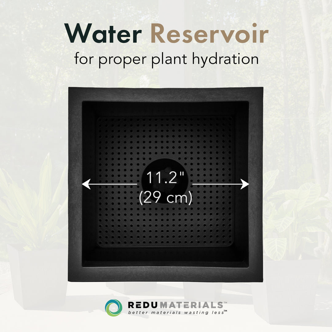 Tierra Verde Citadel Horizon Self Watering Planter, 13.5"W x 14"H (Open Box)
