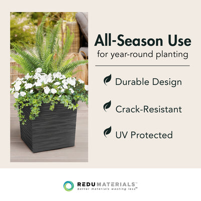 Tierra Verde 14" Citadel Serenity Planter, Self Watering Design (Open Box)