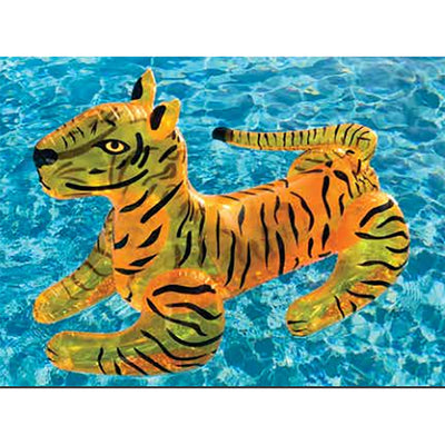 Swimline Giant 73" Long Wild Tiger Inflatable Ride On Pool Toy Float (Used) - VMInnovations