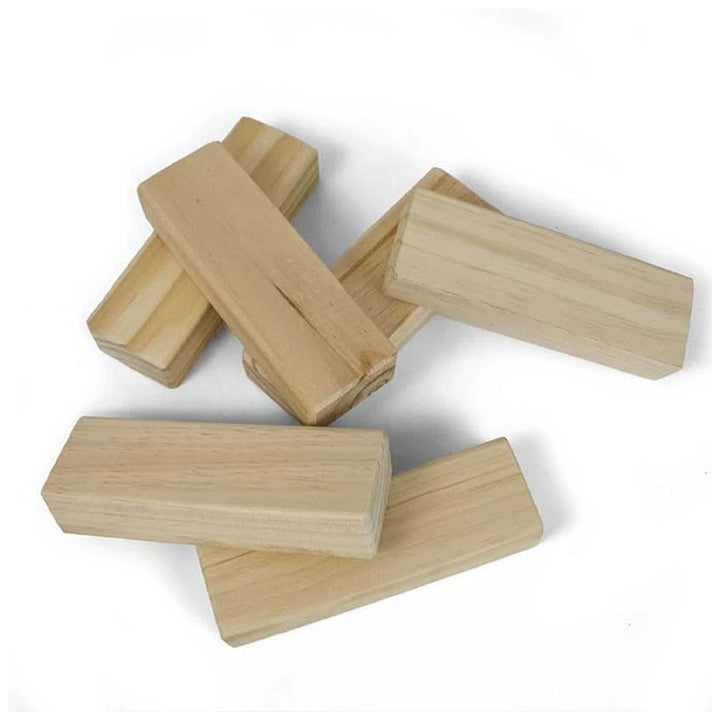 YardGames Giant Tumbling Timbers Wood Stacking Game w/ Pine Blocks (2 Pack)