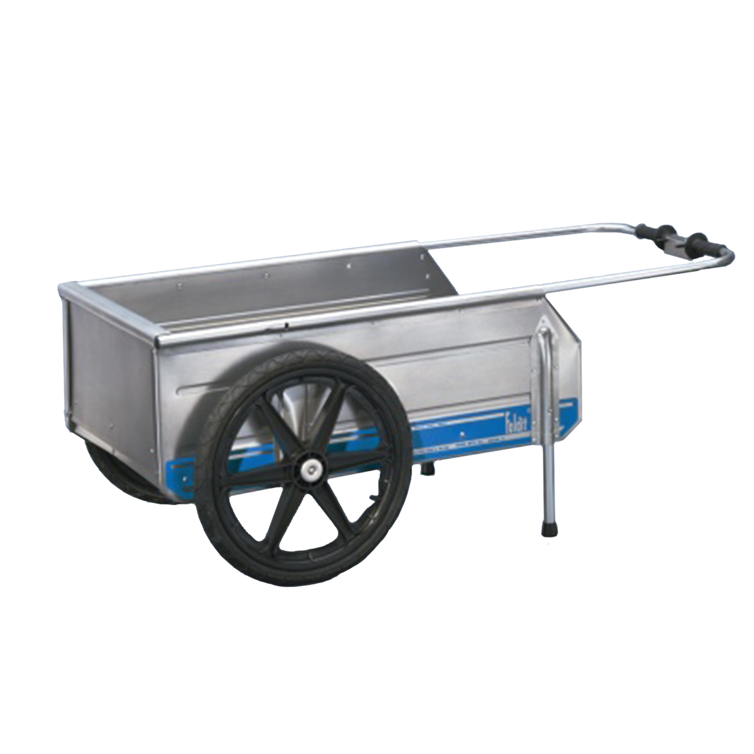 Tipke Manufacturing Company Foldit Aluminum Folding Cart, Blue Stripe (2 Pack) - VMInnovations