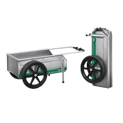 Tipke Manufacturing Company Foldit Green Stripe Folding Cart with Rear Gate