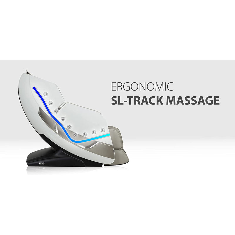 Osaki Titan Pro Omega 3D Body Reclining Heated Compression Massage Chair, Brown