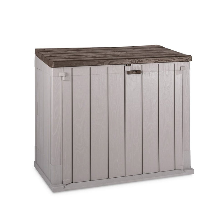 Toomax Stora Way All Weather Storage Shed Cabinet, Taupe Grey/Brown (For Parts)