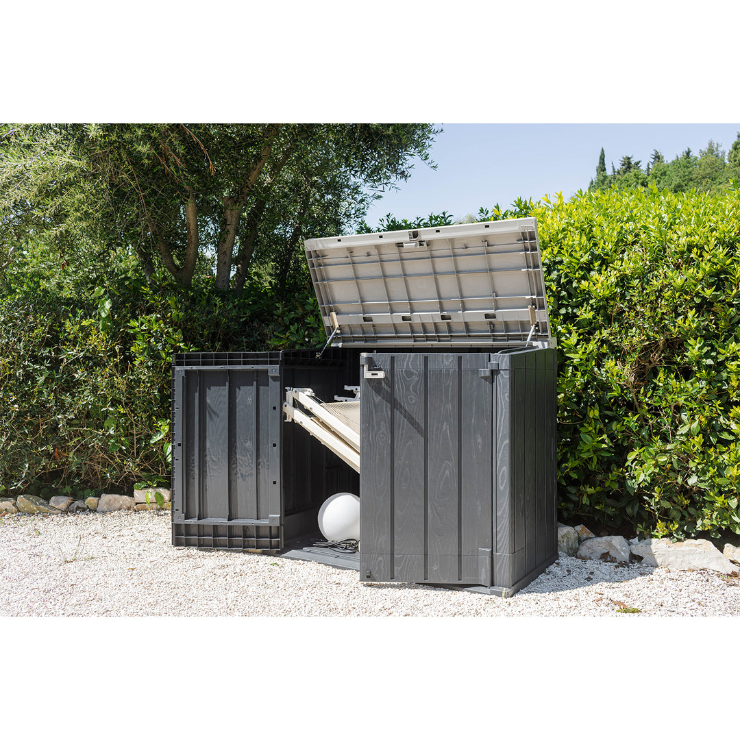 Toomax Storer Plus XL 44 Cu Ft Weather Resistant Storage Shed Cabinet(For Parts) - VMInnovations