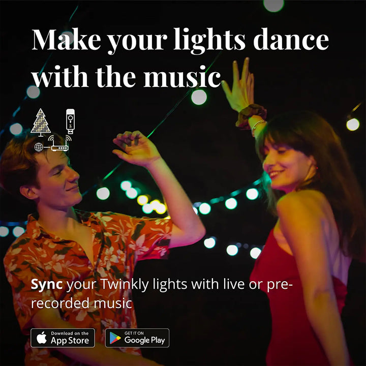 Twinkly USB-Powered Wi Fi Music Player Dongle for String Light Effects(Open Box)