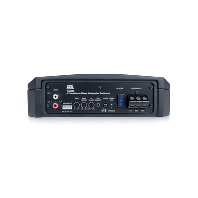MTX Terminator 8" Subwoofer Enclosure & Soundstorm 8 Gauge Complete Wiring Kit - VMInnovations