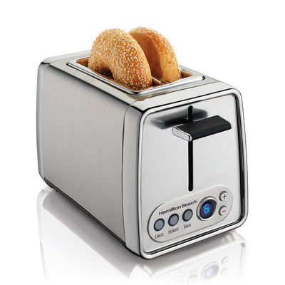 Hamilton FlexBrew Coffee Maker & Modern Chrome 2 Slice Digital Display Toaster