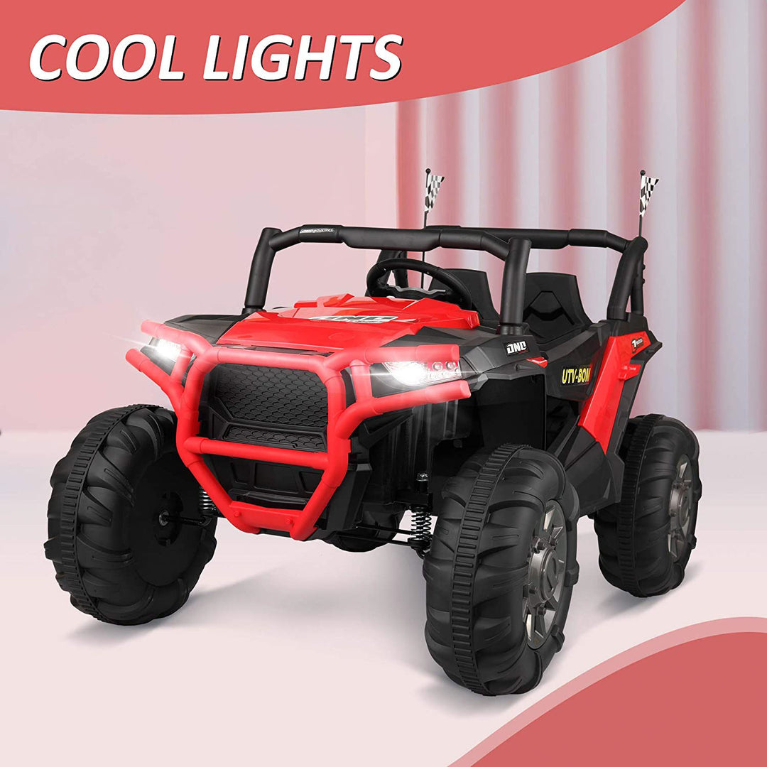 TOBBI 12V Kids Electric Battery-Powered RideOn 3 Speed Toy SUV Car Red(Open Box)