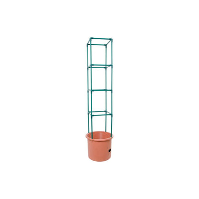 Hydrofarm Tomato Barrel Garden Planting System w/ 4 Ft Trellis Tower (Damaged)